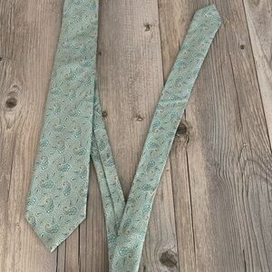 ISAIA Napoli Mens High End 7 Fold Luxury Tie Paisley Silk Made In Italy